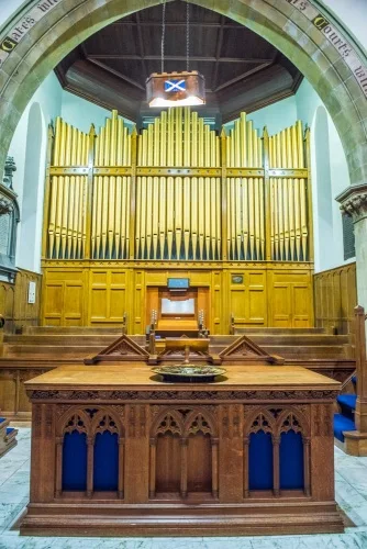 The high altar and 1895 'Father' Willis organ