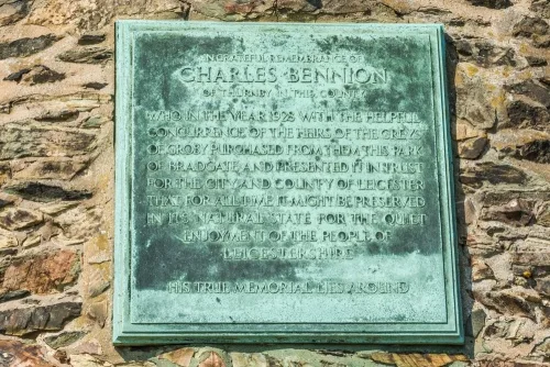 The plaque to Charles Bennion