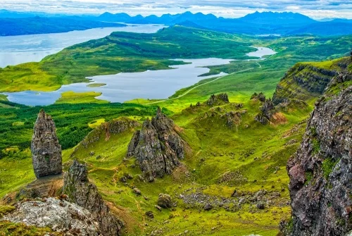 Looking towards Loch Leathan and Raasay