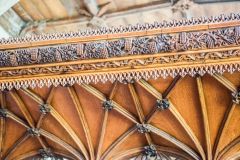 Carving detail on the screen