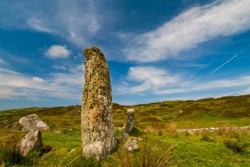 Buaile Riabhach Stone Circle, on the Old Road