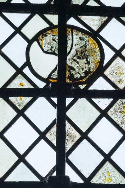 13th-century stained glass fragments