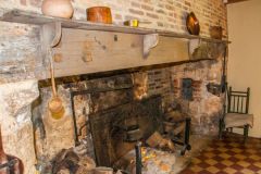 The kitchen fireplace