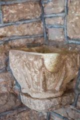 The 13th-century piscina