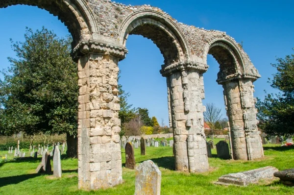 Ruins of the 12th century chancel