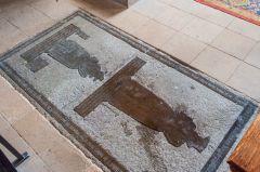 Brasses to Bridget Smith (d. 1605) and her daughter Jone Wheatley (d. 1603)