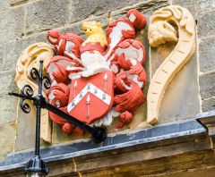 Pennyman coat of arms over the entrance