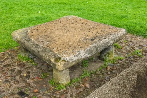 The medieval barter table - John Wesley's pulpit