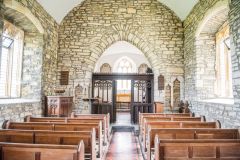 The church interior, looking east