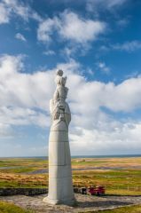 The statue from the north-east