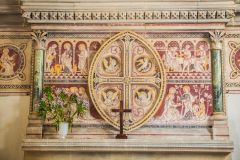 The 19th century altar and reredos