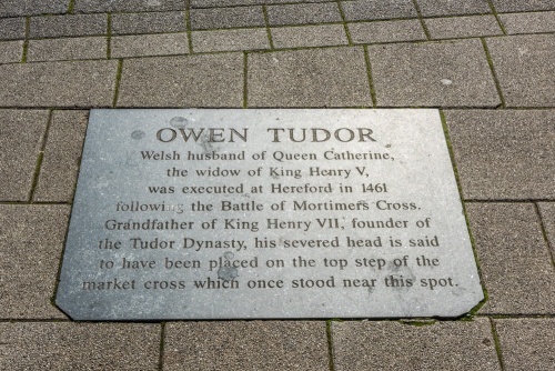 Owen Tudor execution plaque, High Town