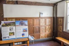 Oxford Painted Room, The antechamber, with 17th century panelling