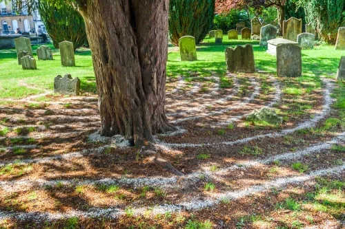 The churchyard maze, St Giles Church, Oxford
