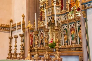 The superb Victorian reredos