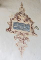 17th century Biblical text wallpainting
