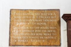 1612 commemorative brass plaque