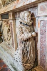 Effigy of Lady Alice Paston on Sir Clement's tomb chest