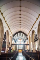 Looking east down the nave