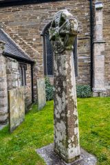 Celtic cross in the churchyard