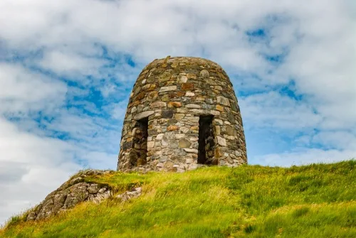 The memorial from below