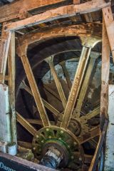 The restored waterwheel