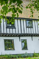 The 16th century timber-framed exterior of Brackendale