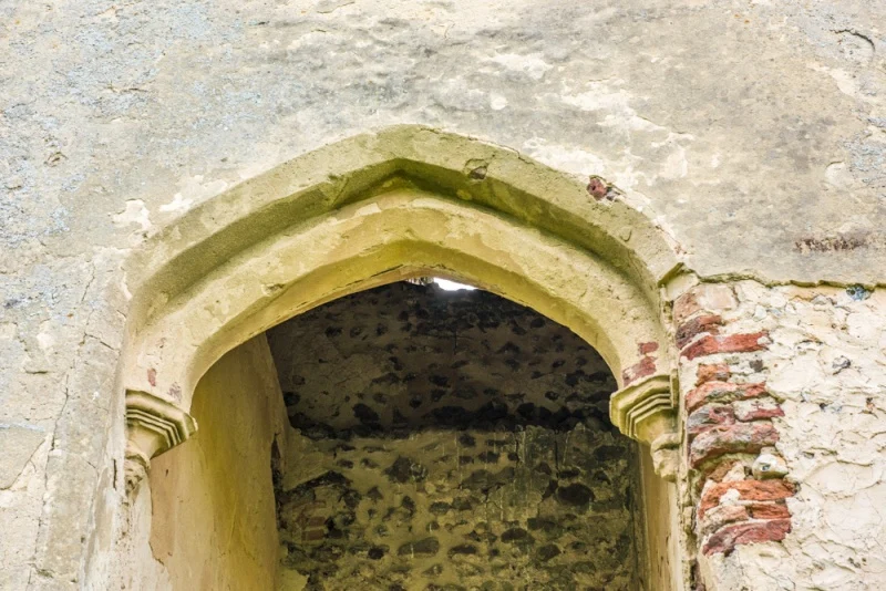 The 14th century tower arch