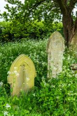 Gravestones in the churchyard