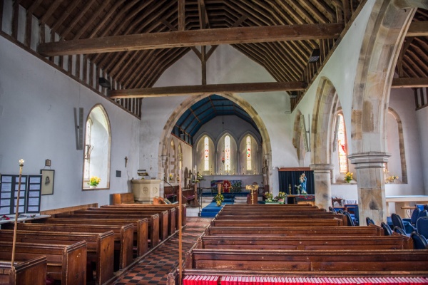 The church interior
