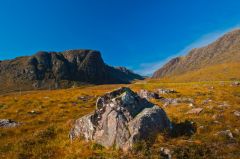 Looking towards the summit from the east