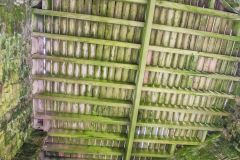 Looking up inside the Tower