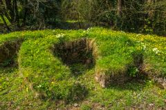 Remains of the oven in the bakehouse