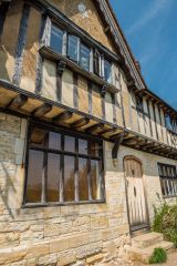 A pretty timber-framed house