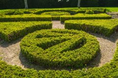 Topiary in the Union Flag Garden