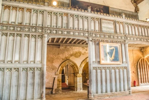 The screen passage in the great hall