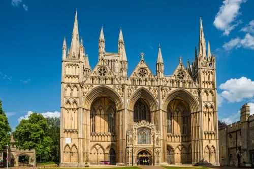 Peterborough Cathedral's famous west front