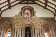 The Norman lancet windows over the chancel arch
