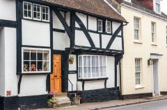 A pretty timber-framed house