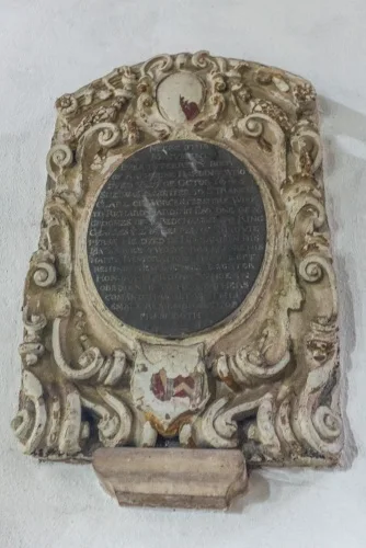 Katherine Harding memorial tablet (d 1645)