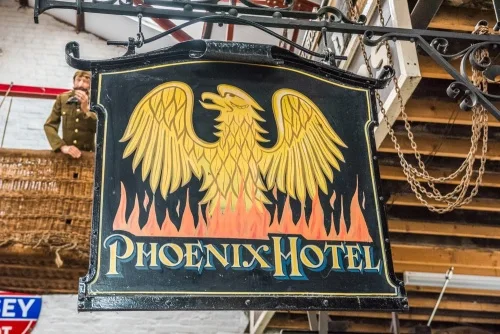 The old Phoenix Hotel sign