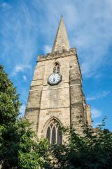 The west tower and spire