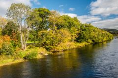 The River Tummel from the Port na Craig suspension bridge