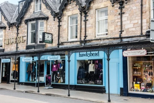 A 19th-century shopping arcade