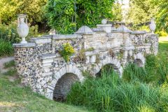A Gothic bridge installed by Sir John Soanes