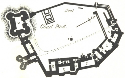 Plan of Dudley Castle circa 1897