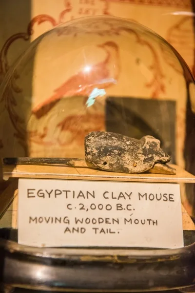 Egyptian clay mouse toy, c. 2000 BC