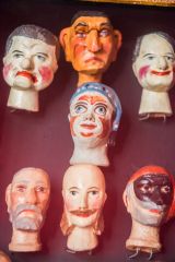 Pollocks Toy Museum, Italian 19th-century puppet heads
