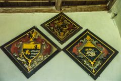 Funeral hatchments to Polstead Hall lords of the manor