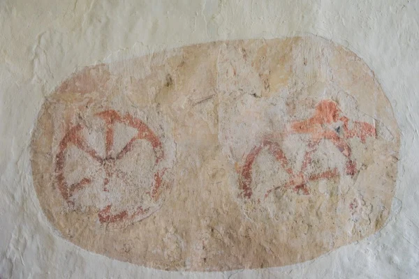 Wheel of Life medieval wall paintings